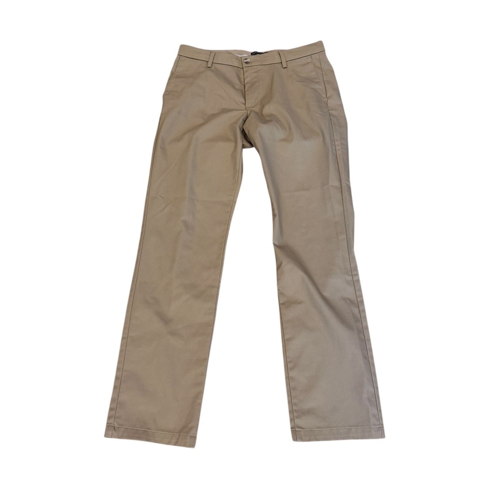 Preppy Dockers Mens Signature Khaki Slim Fit Flex Comfort Tan Pants W33 L32